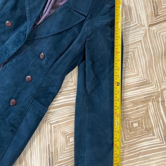 Vintage Danier Women's Teal Double-Breasted Blazer, VGC! - Picture 9 of 15